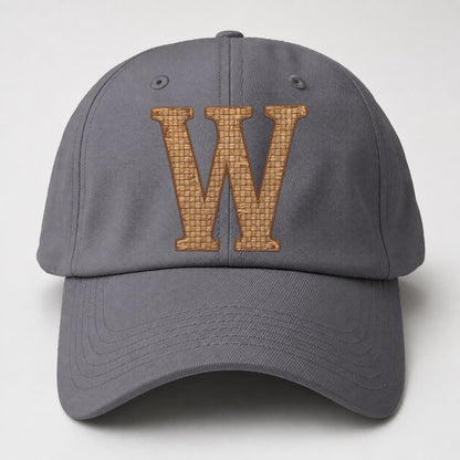 Woven Tweed W Monogram Baseball Cap – Grey