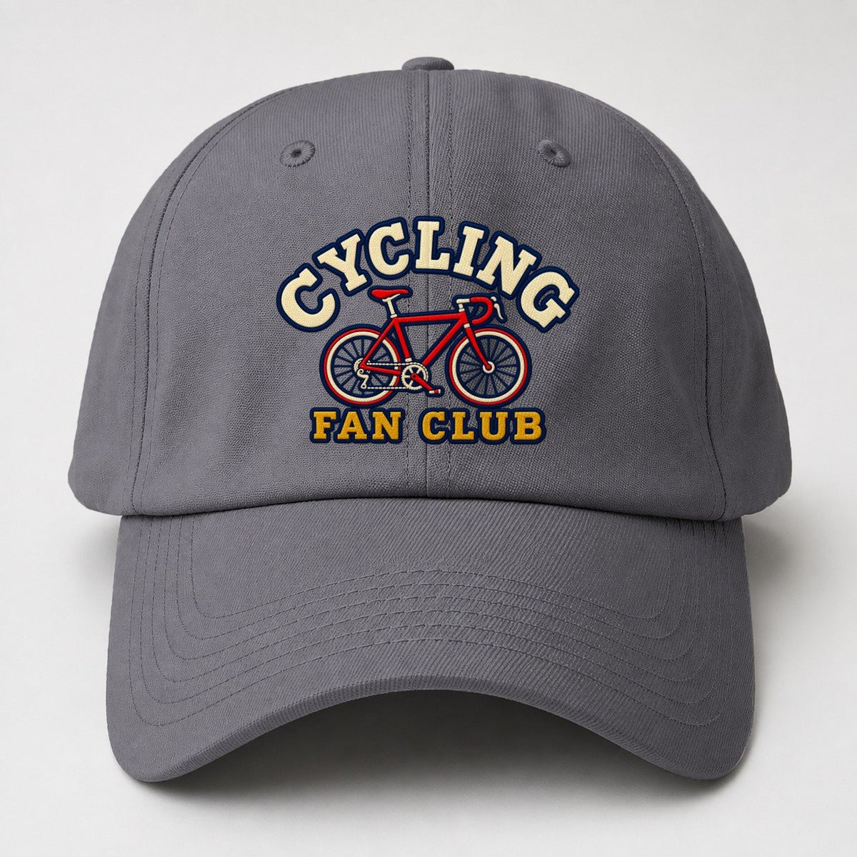 Cycling Fan Club Baseball Cap – Grey