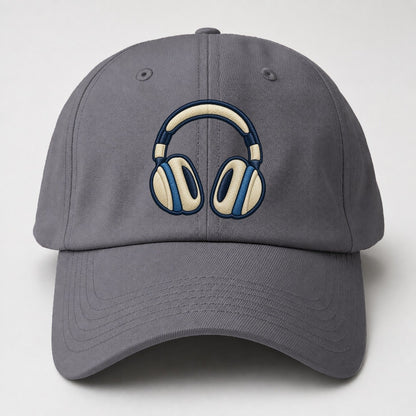 Over Ear Headphones Tiny Solo Marks Baseball Cap – Grey