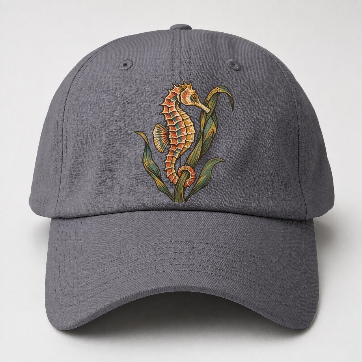 Seahorse Eelgrass Cradle Gentle Wild Baseball Cap – Grey