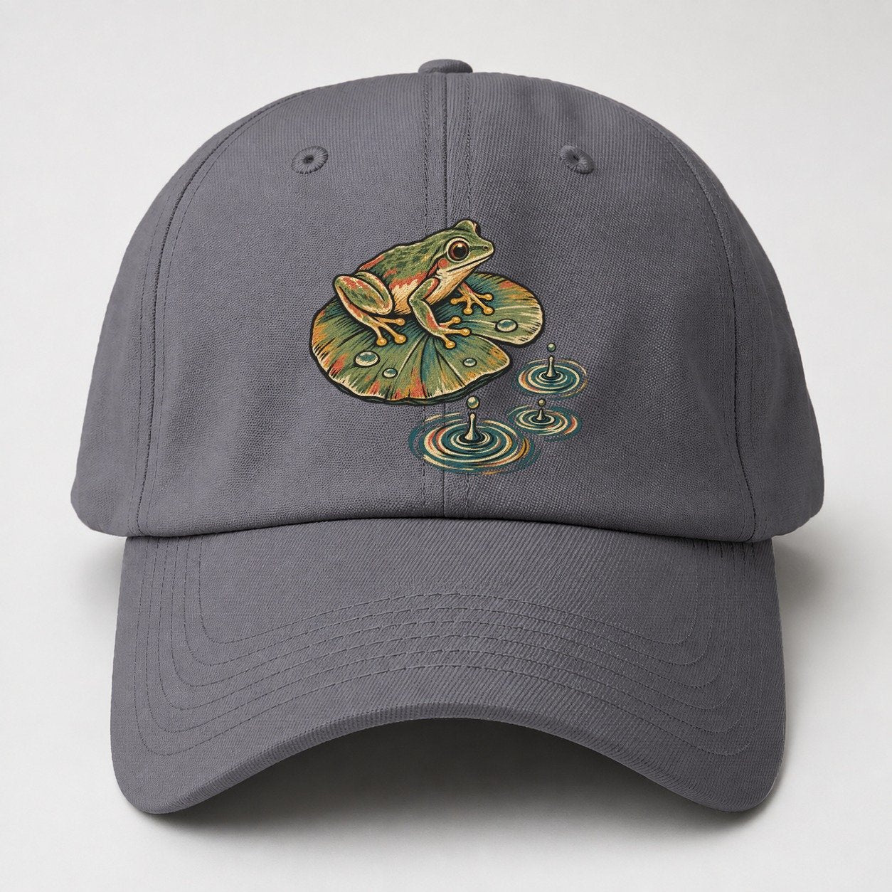 Frog Rain Ring Gentle Wild Baseball Cap – Grey