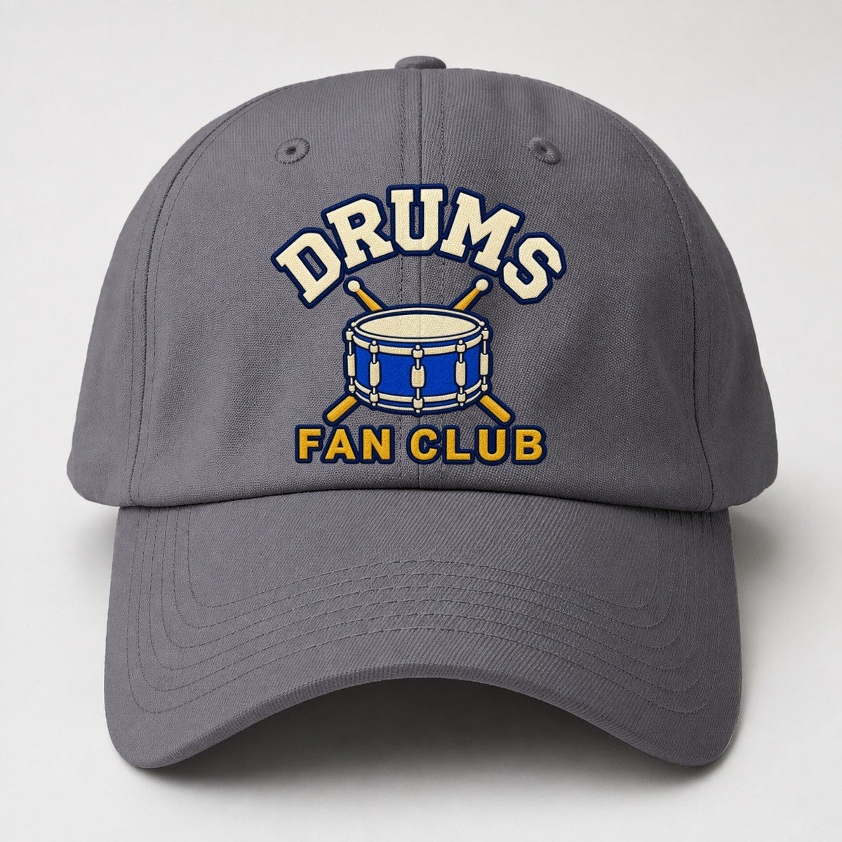 Drums Fan Club Baseball Cap – Grey