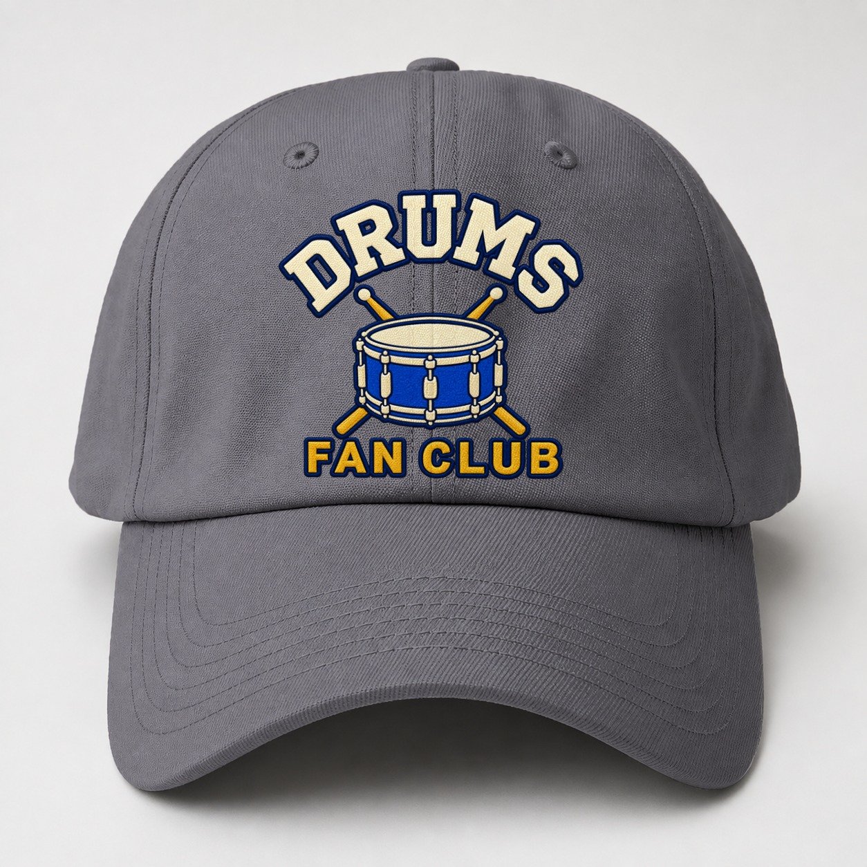 Drums Fan Club Baseball Cap – Grey