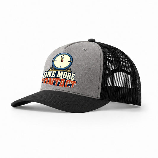 One More Contact Amateur Radio Trucker Hat – Grey Black