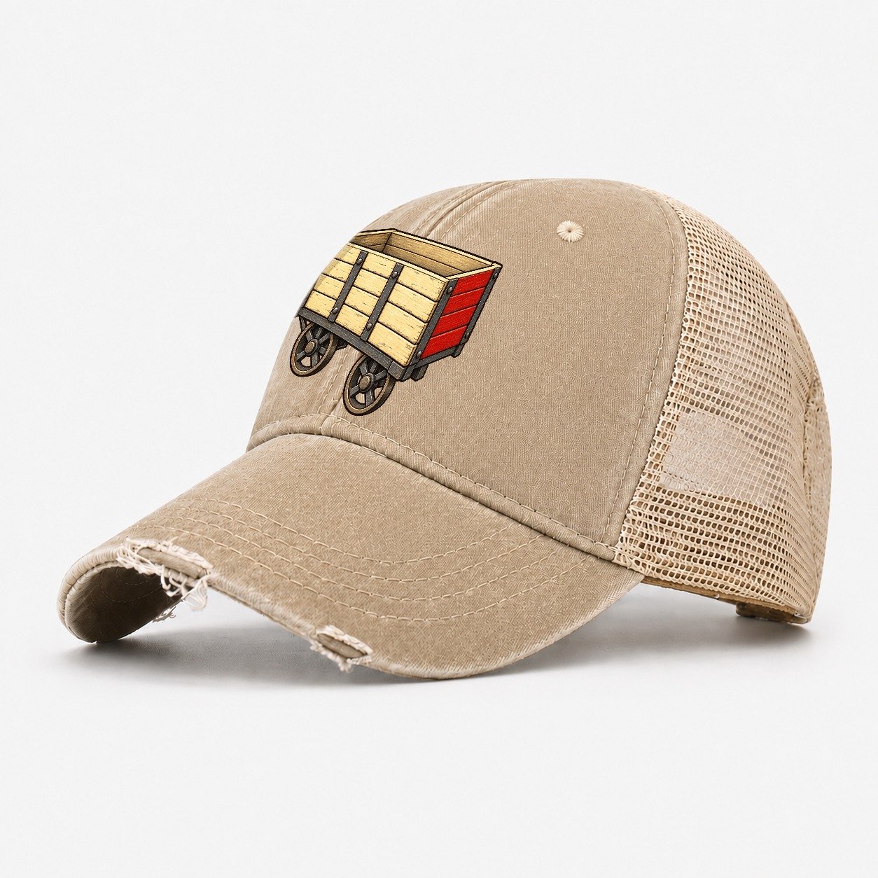 Open Goods Wagon Model Railways Washed Trucker Hat – Khaki