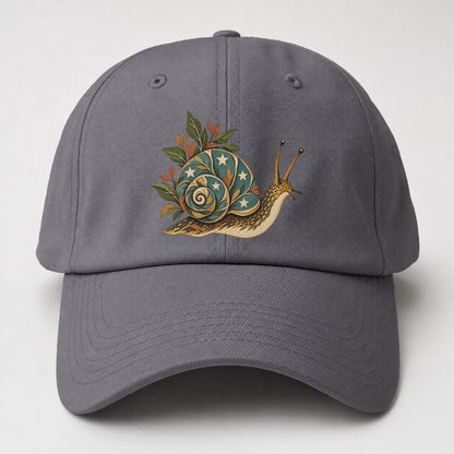 Snail Carrying Starlight Gentle Wild Baseball Cap – Grey
