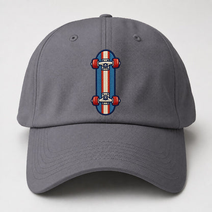 Skateboard Tiny Solo Marks Baseball Cap – Grey