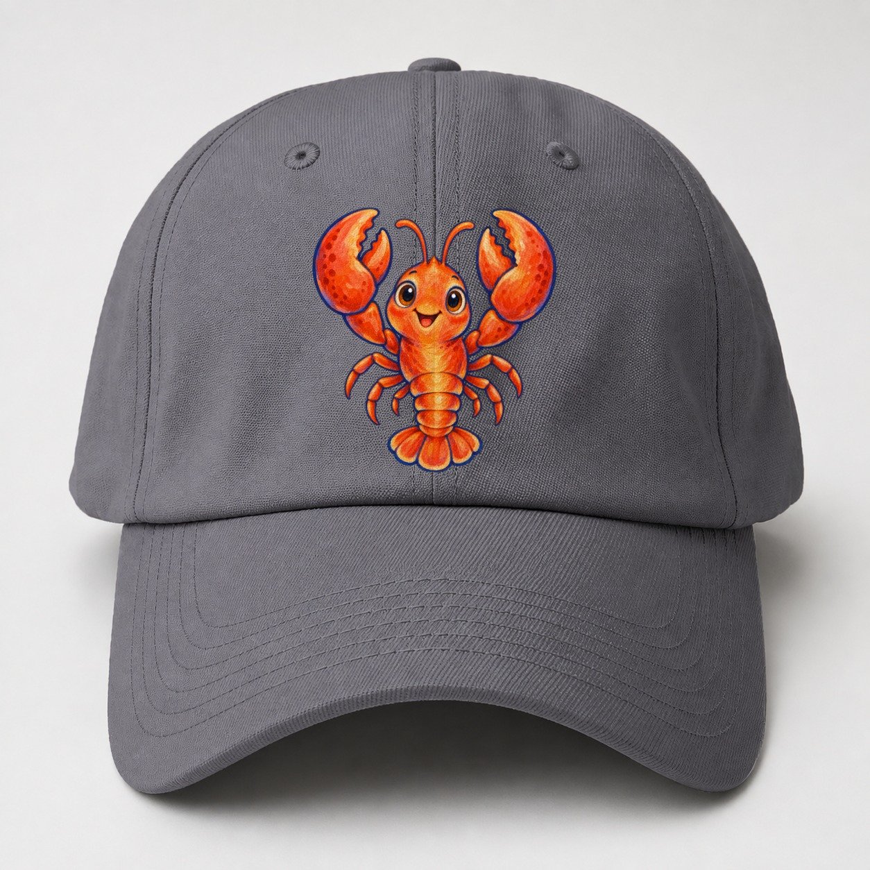 Lobster Front Claw Cheer Sea Sprite Baseball Cap – Grey