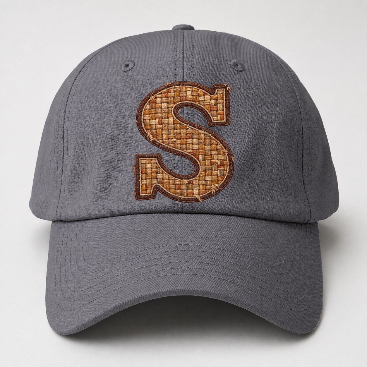 Woven Tweed S Monogram Baseball Cap – Grey