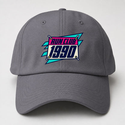 Race Bib 1990 Run Club 90S Running Clubs Baseball Cap – Grey