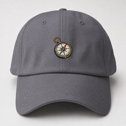 Outdoor Compass Tiny Solo Marks Baseball Cap – Grey