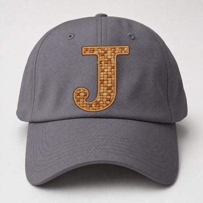 Woven Tweed J Monogram Baseball Cap – Grey