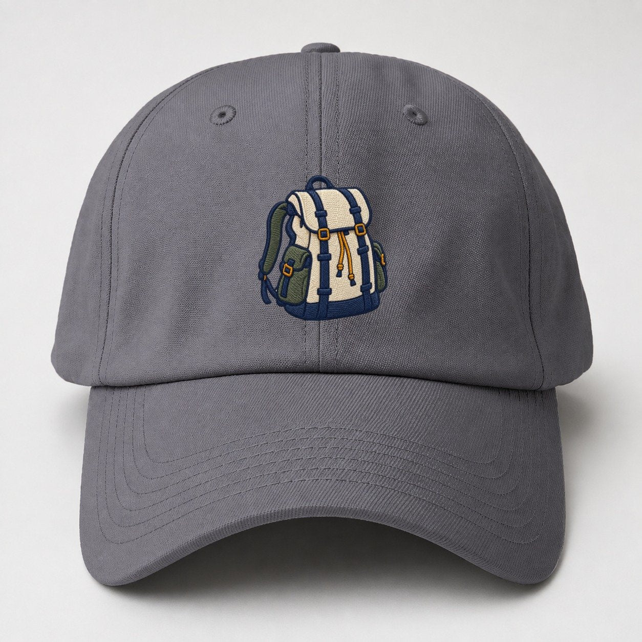 Hiking Backpack Tiny Solo Marks Baseball Cap – Grey