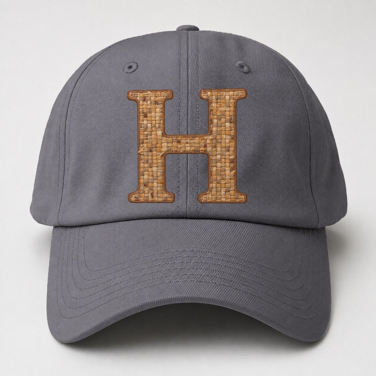 Woven Tweed H Monogram Baseball Cap – Grey