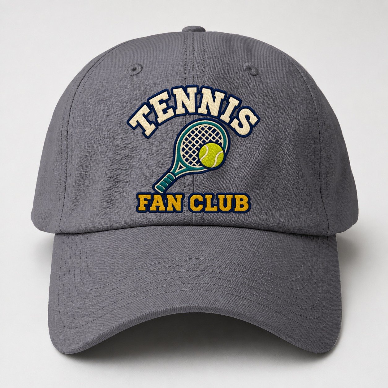 Tennis Fan Club Baseball Cap – Grey