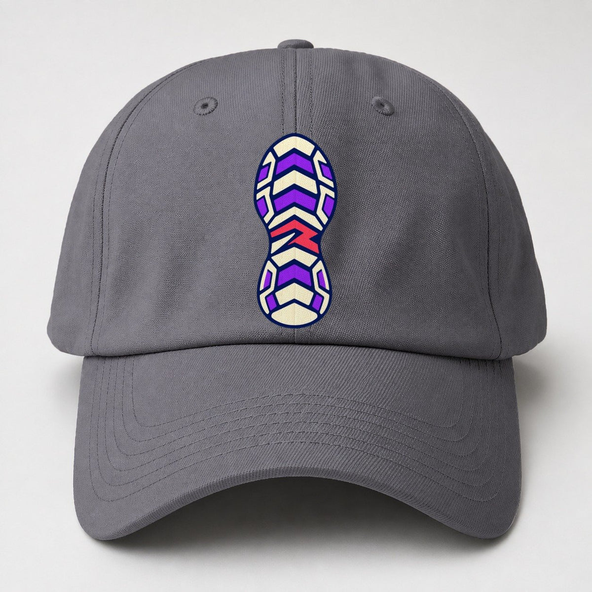 Chevron Sole 90S Running Clubs Baseball Cap – Grey