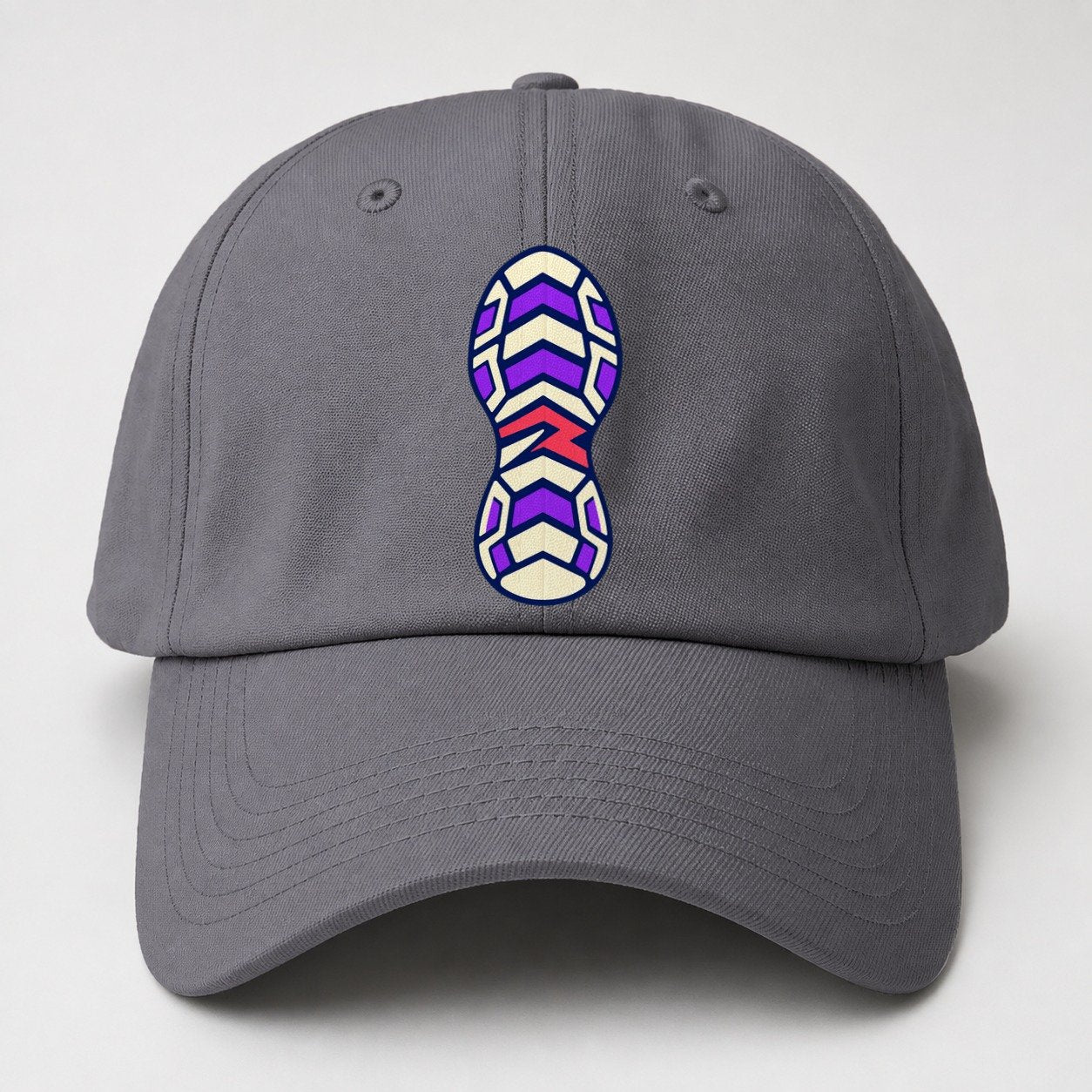 Chevron Sole 90S Running Clubs Baseball Cap – Grey