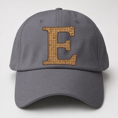 Woven Tweed E Monogram Baseball Cap – Grey