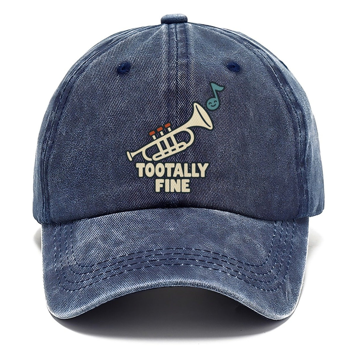 Tootally Fine Familiar Punchlines Classic Cap – Twilight Navy