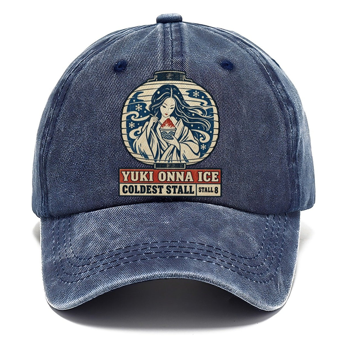 Yuki Onna Ice Yokai Night Market Classic Cap – Twilight Navy