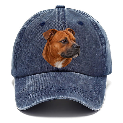 Staffy Red Velvet Profile Pastimes Companions Classic Cap – Twilight Navy