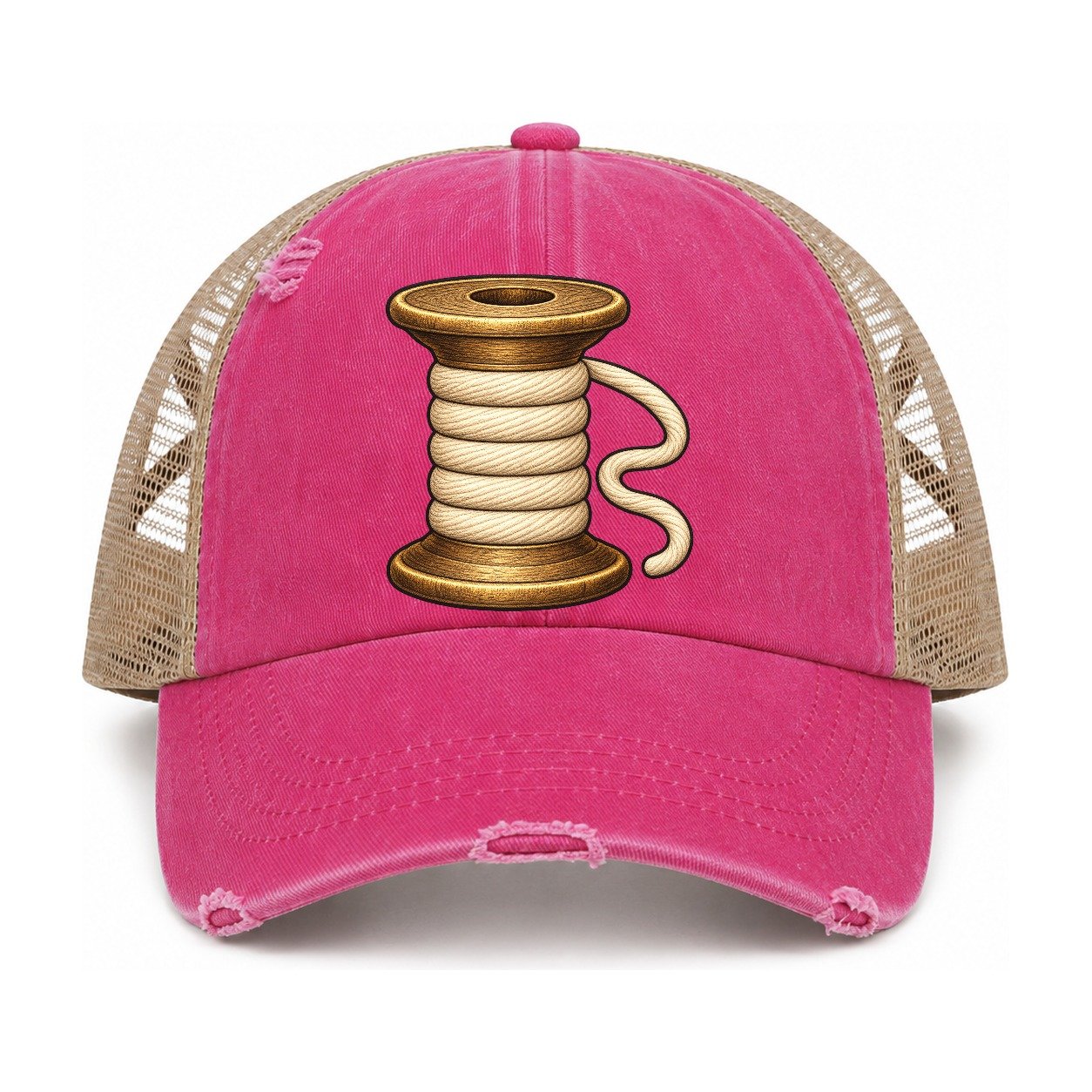 Raspberry-Khaki — front view