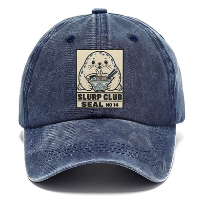 Seal Seafood Slurp Club Classic Cap – Twilight Navy