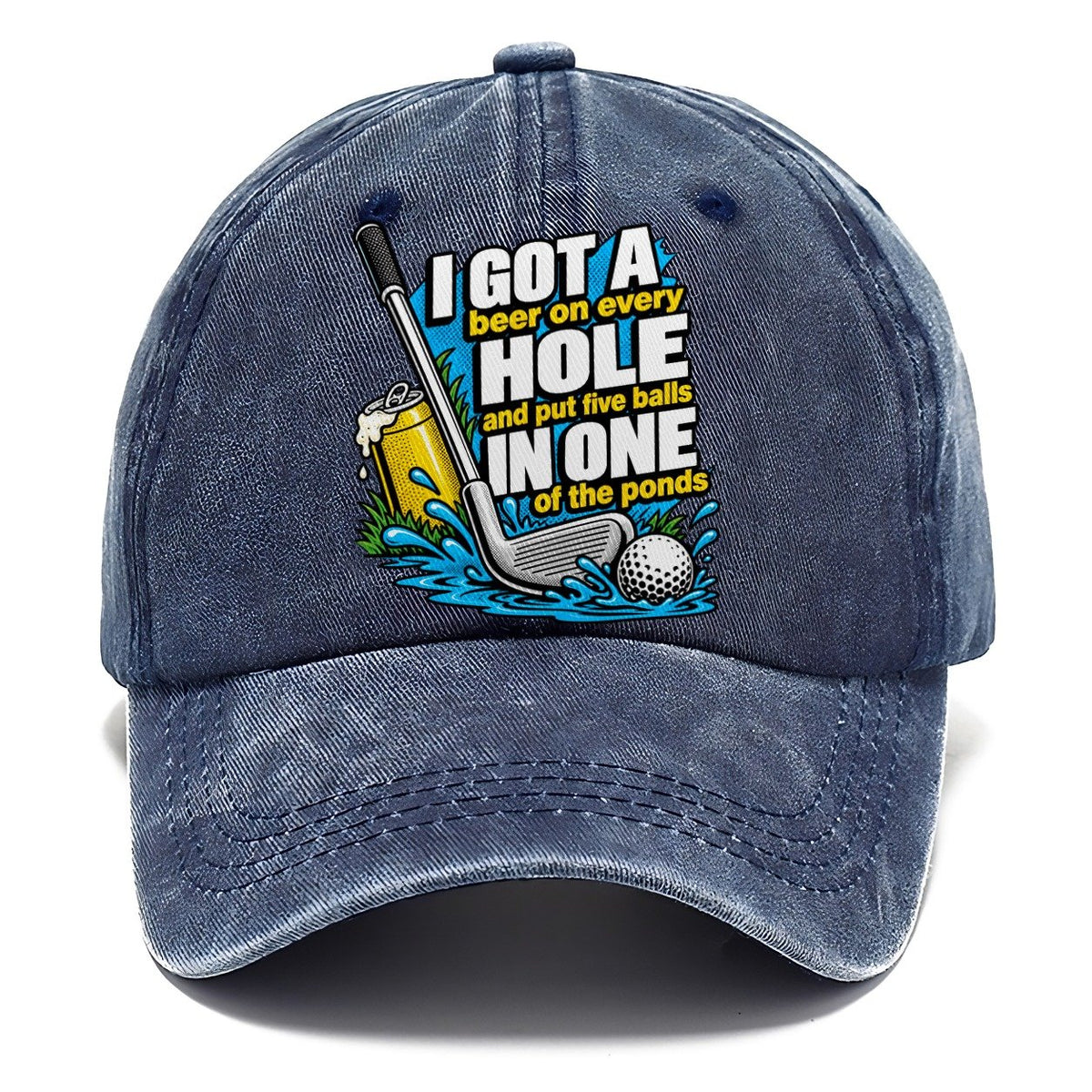 Beer on Every Hole Classic Cap – Twilight Navy