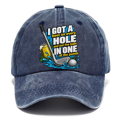 Beer on Every Hole Classic Cap – Twilight Navy