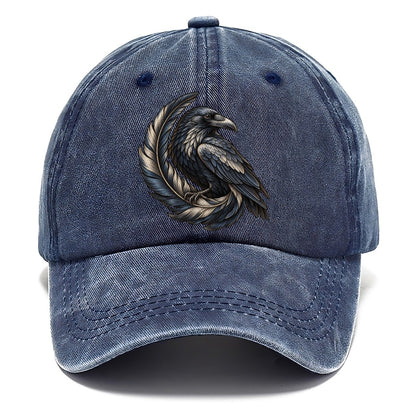 Raven Feather Spiral Everyday Originals Classic Cap – Twilight Navy