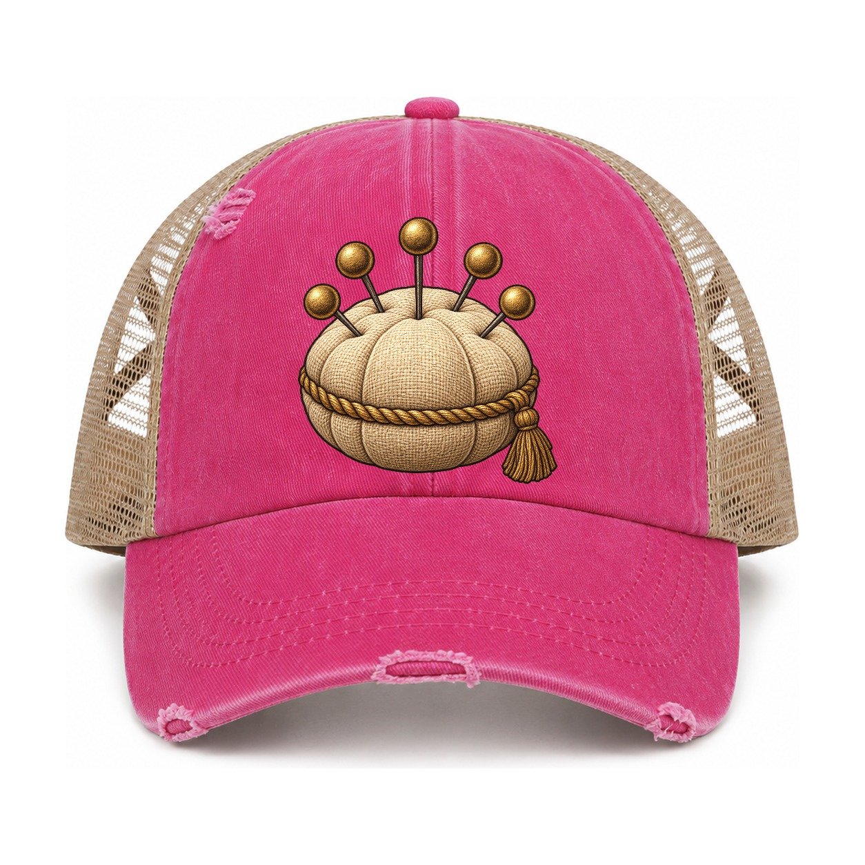 Raspberry-Khaki — front view