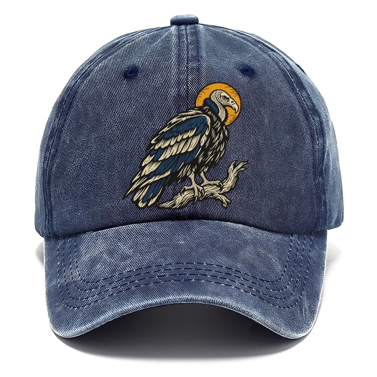 Vulture Solar Disc Sundown Familiars Classic Cap – Twilight Navy