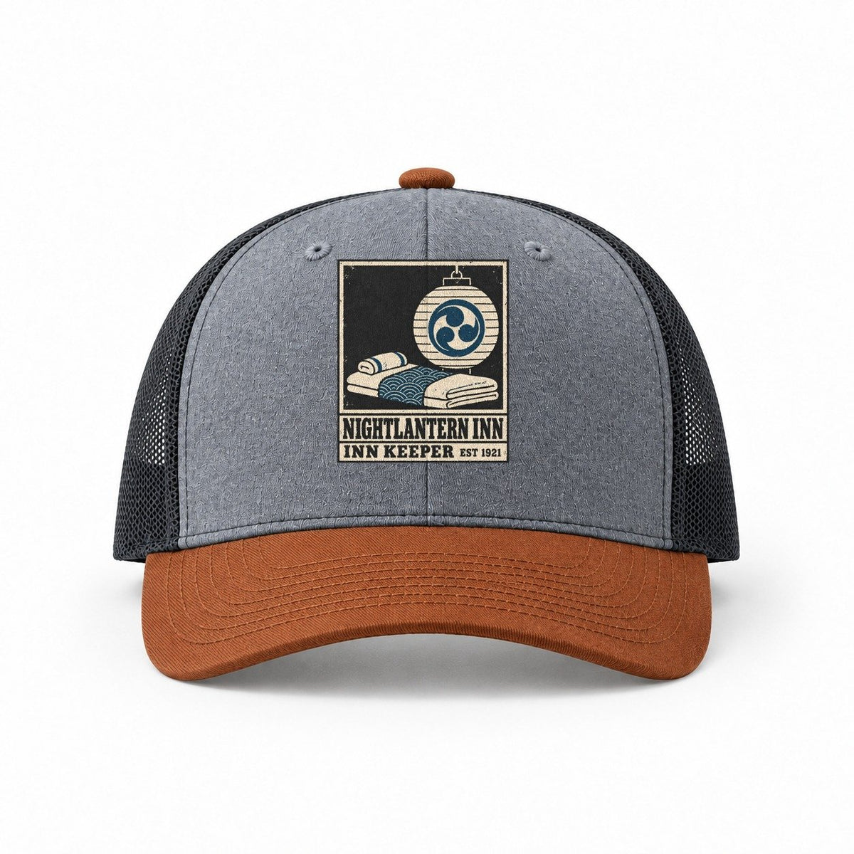 Heather Grey-Rust-Charcoal — front view