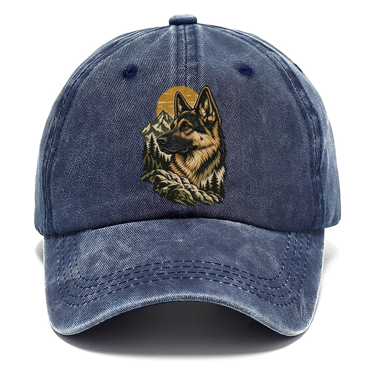 German Shepherd Mountain Sun Classic Cap – Twilight Navy
