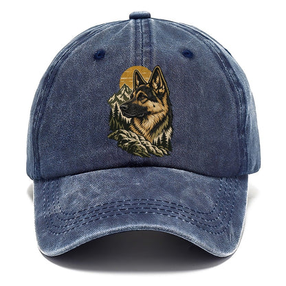 German Shepherd Mountain Sun Classic Cap – Twilight Navy