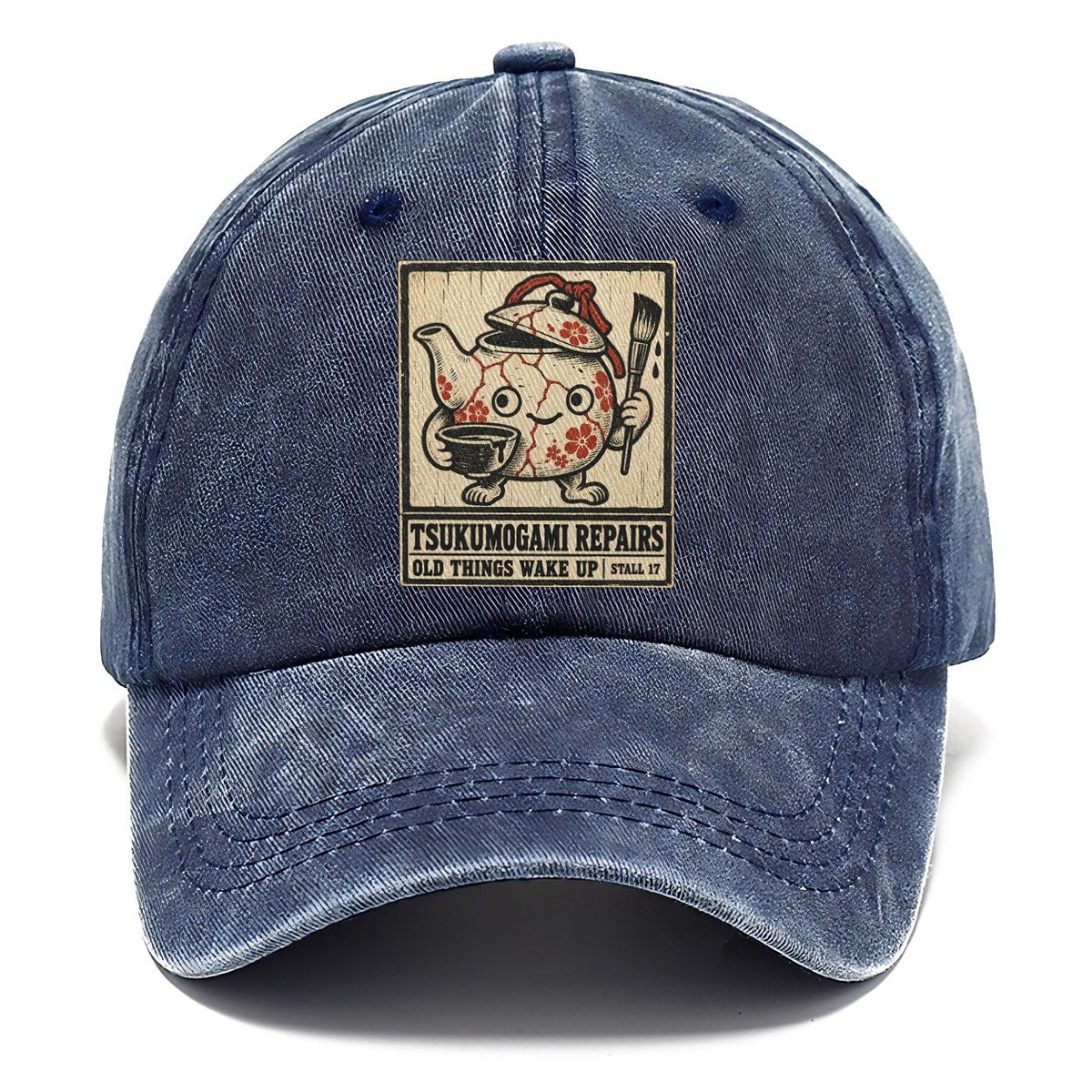 Tsukumogami Repairs Yokai Night Market Classic Cap – Twilight Navy