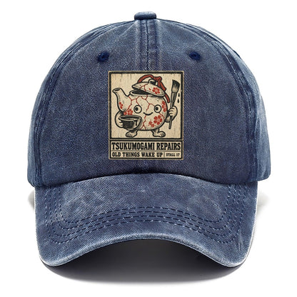 Tsukumogami Repairs Yokai Night Market Classic Cap – Twilight Navy
