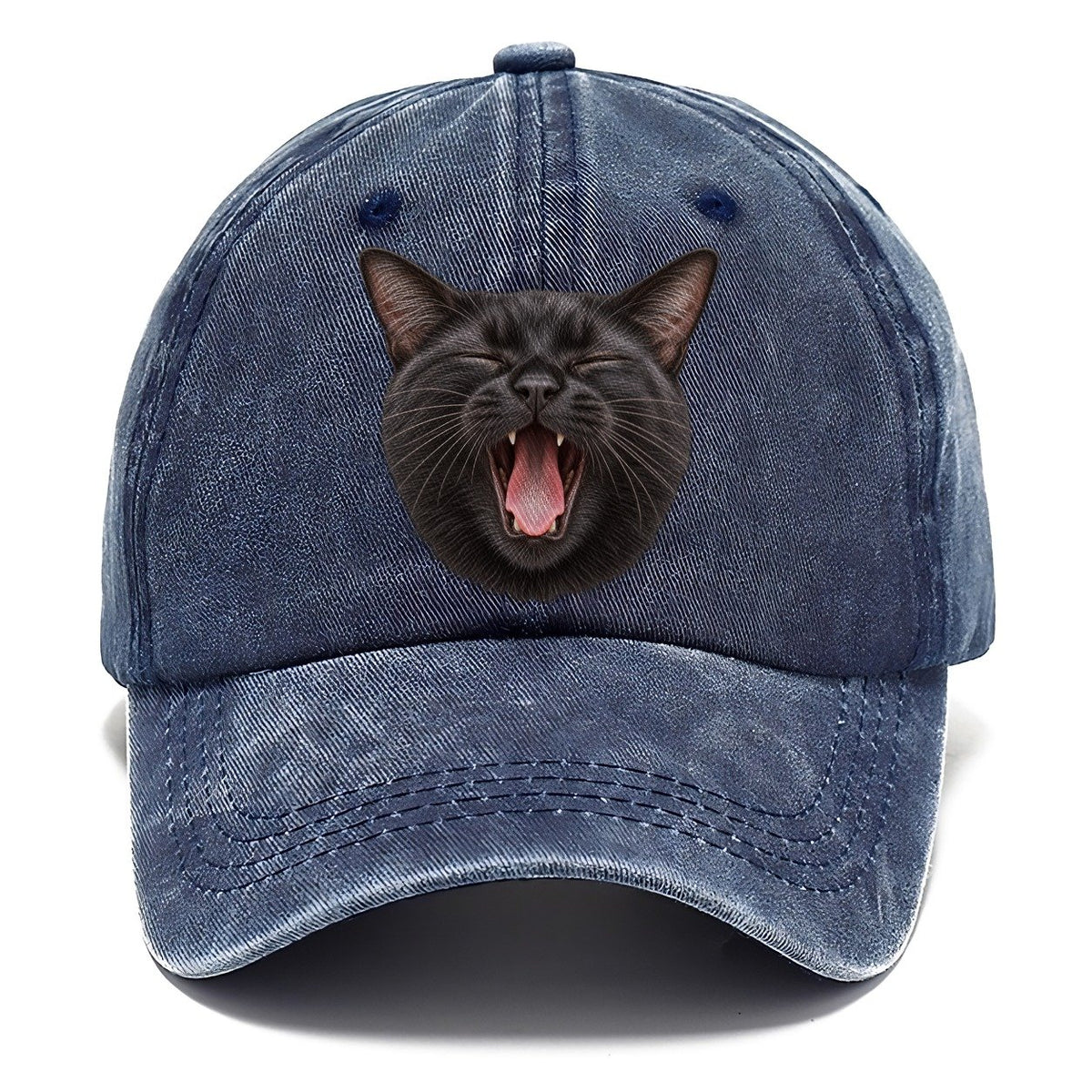 Black Cat Velvet Yawn Pastimes Companions Classic Cap – Twilight Navy