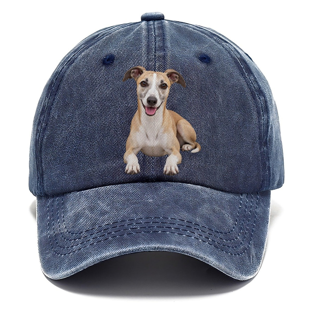 Whippet Lying Down Top Breeds Classic Cap – Twilight Navy
