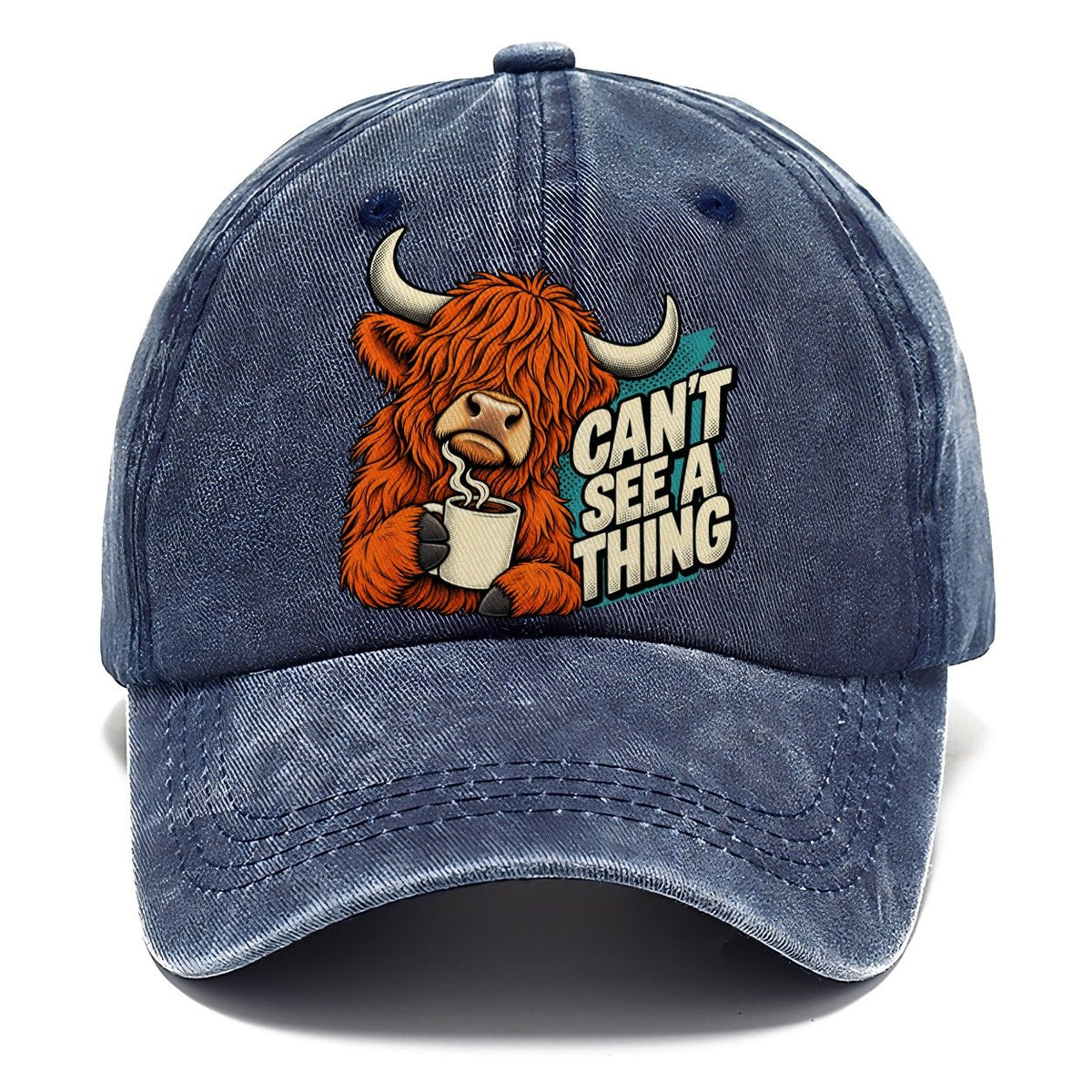 Can't See A Thing Cow Classic Cap – Twilight Navy