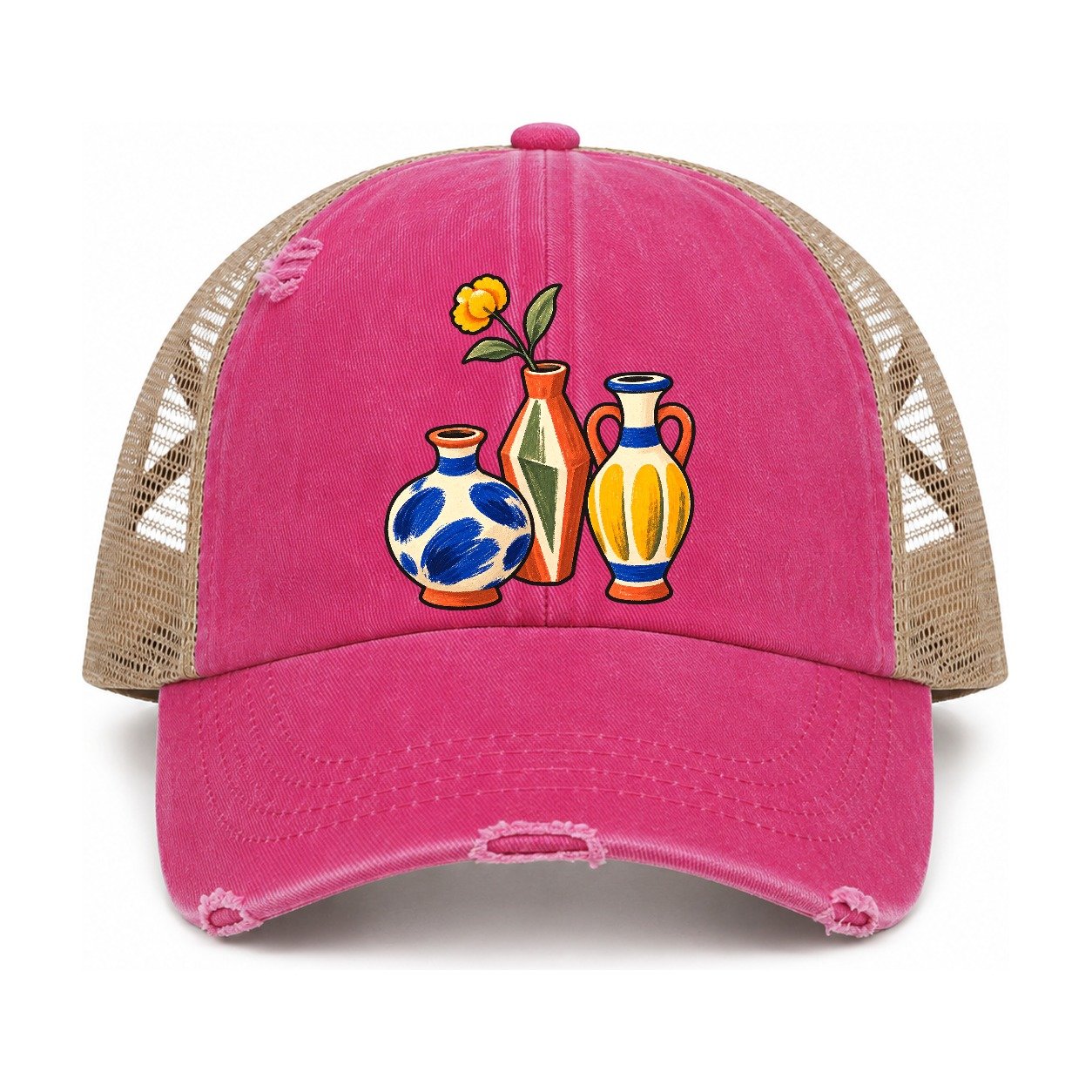 Raspberry-Khaki — front view