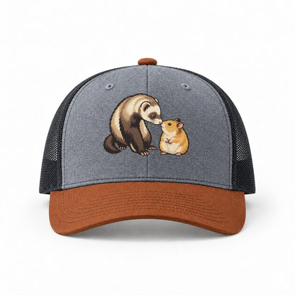 Heather Grey-Rust-Charcoal — front view