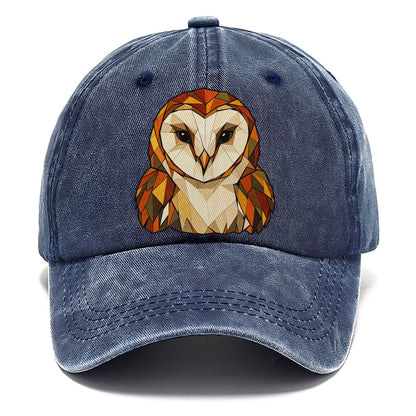 Barn Owl Face Wildwood Mosaic Classic Cap – Twilight Navy