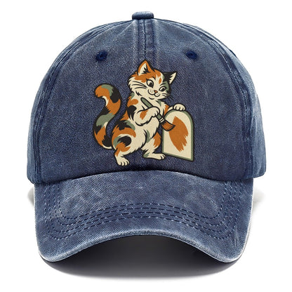 Calico Cat Painter Sundown Familiars Classic Cap – Twilight Navy