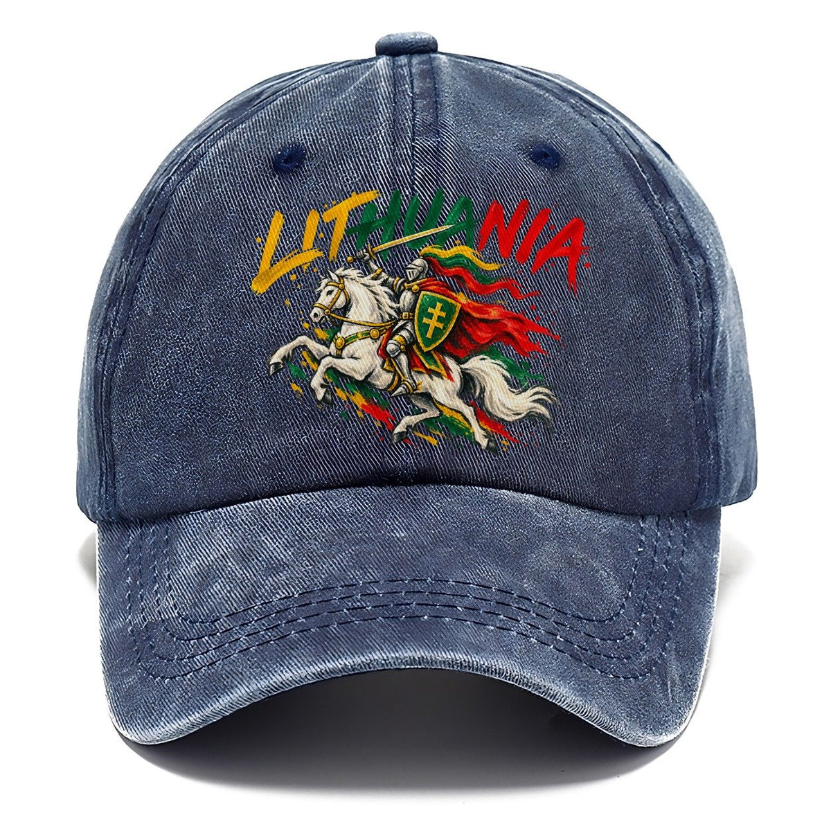 Lithuania Retro Badge Classic Cap – Twilight Navy