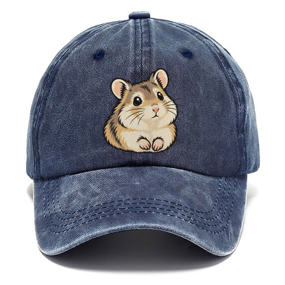 Dwarf Hamster Bright Ears Small Pet Logos Classic Cap – Twilight Navy