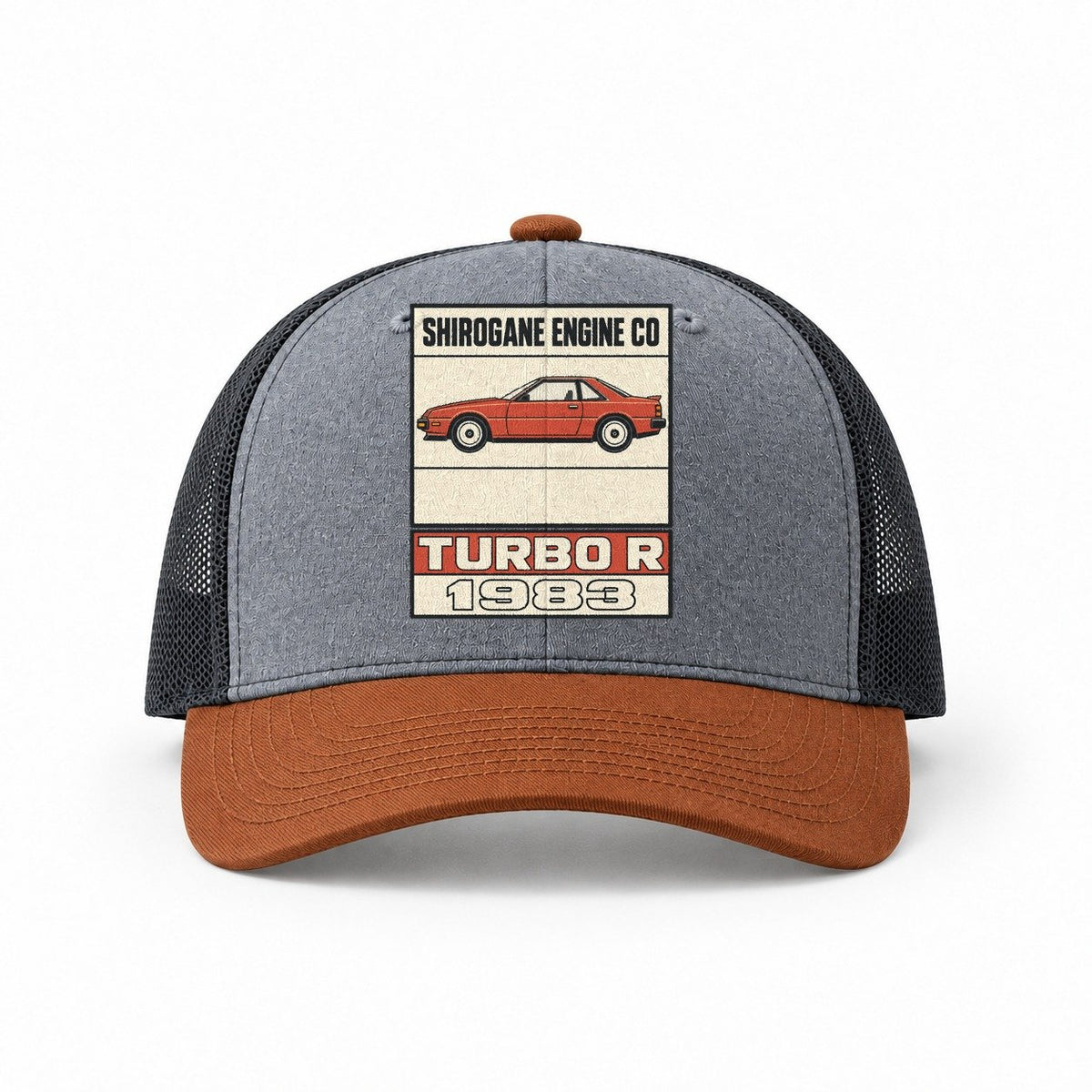 Heather Grey-Rust-Charcoal — front view
