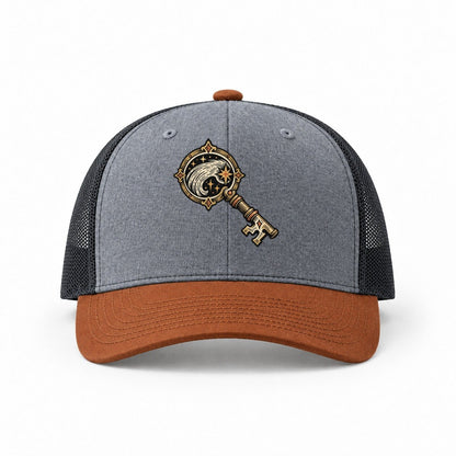 Heather Grey-Rust-Charcoal — front view