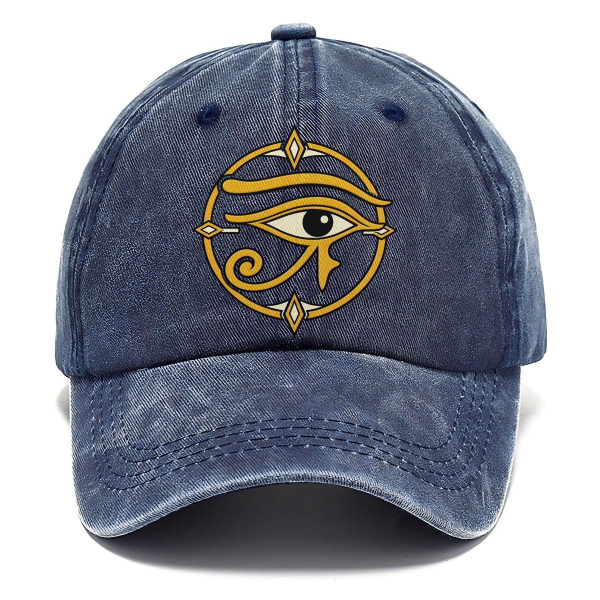 Wedjat In Gold Quiet Wards Heritage Classic Cap – Twilight Navy