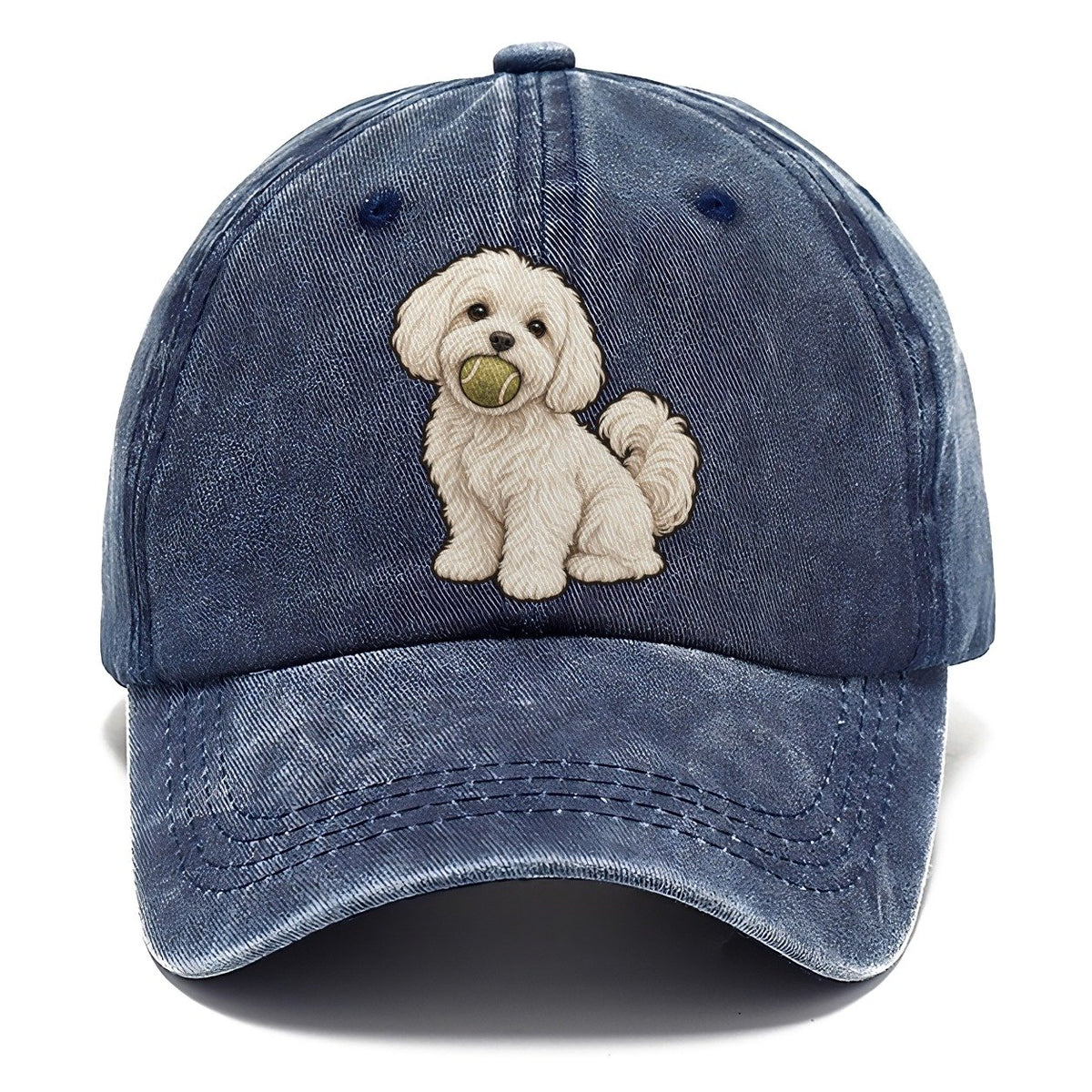 Maltese Tennis Ball Fan Favorites Classic Cap – Twilight Navy